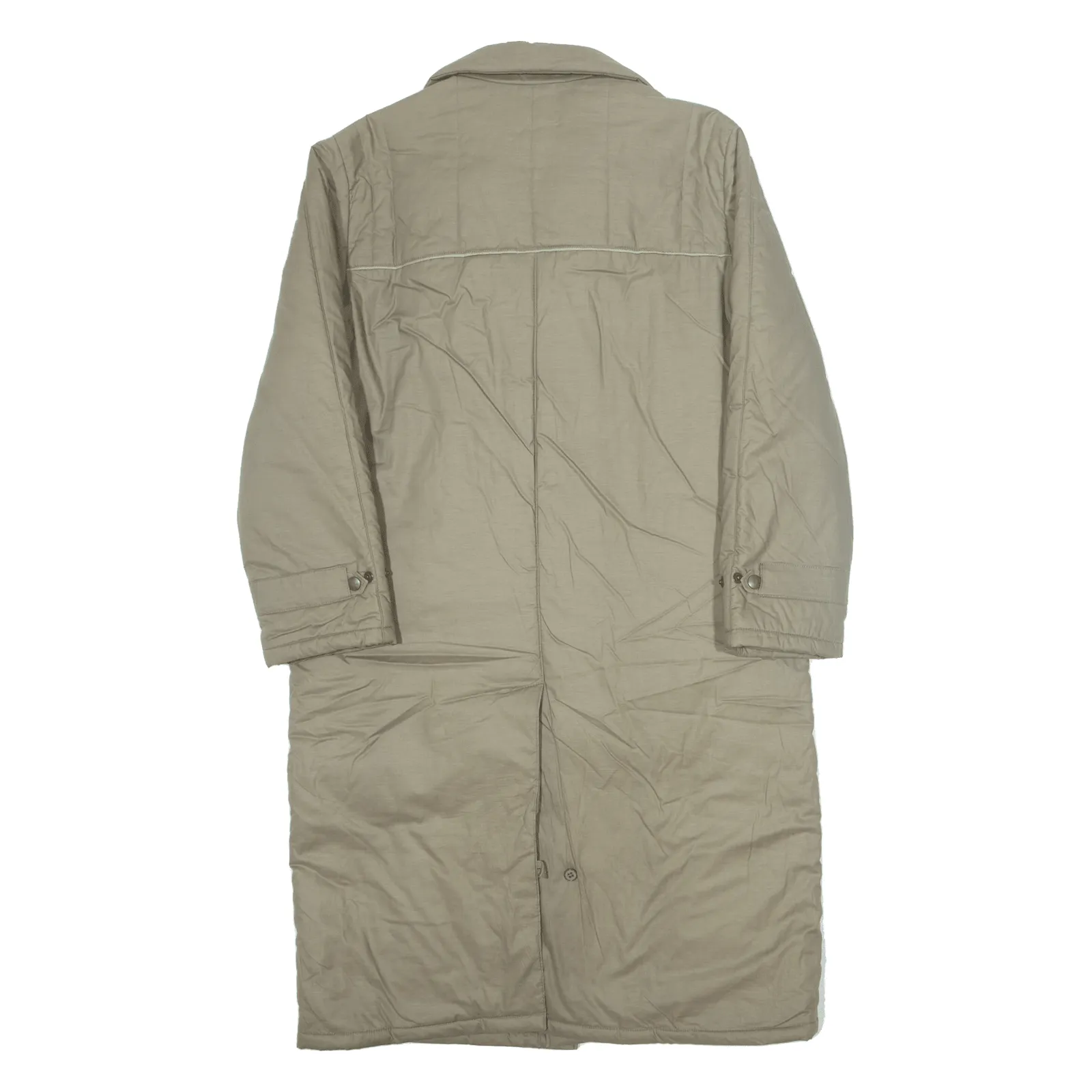 FREY Insulated Mens Trench Coat Beige 90s M