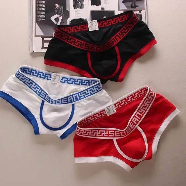 Geometric Printing Low Waist Boxer