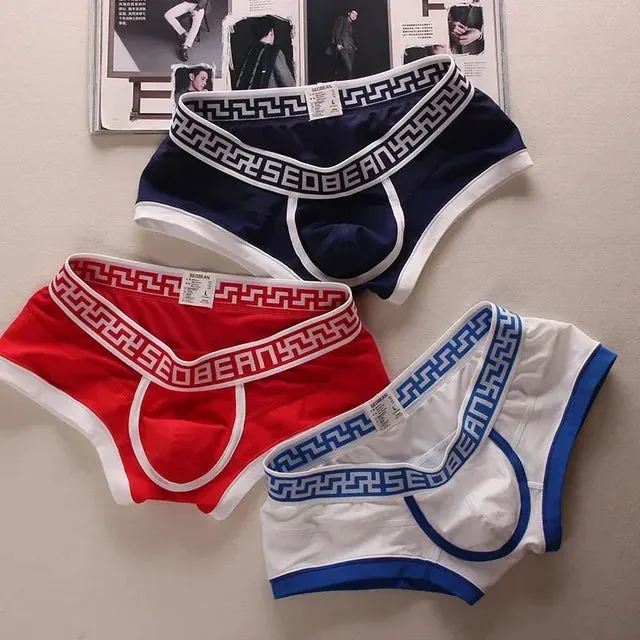 Geometric Printing Low Waist Boxer