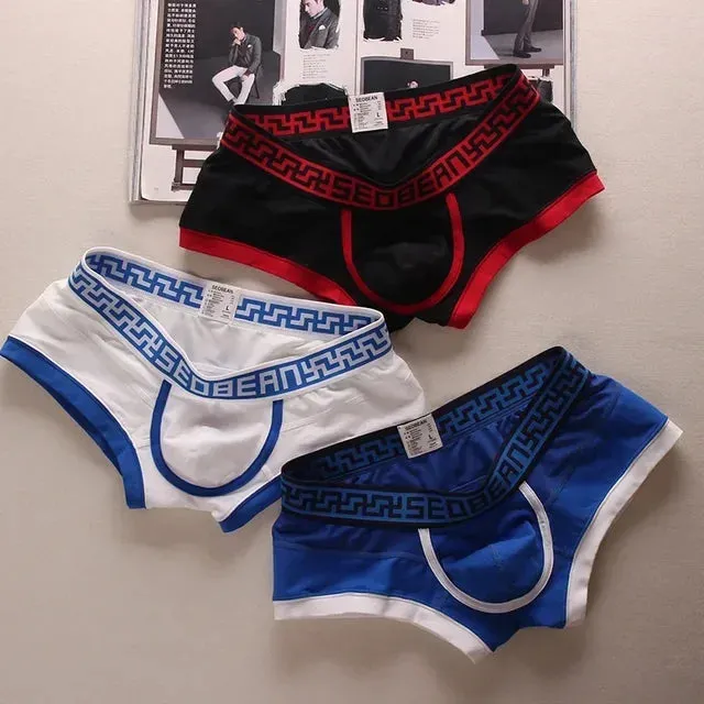 Geometric Printing Low Waist Boxer