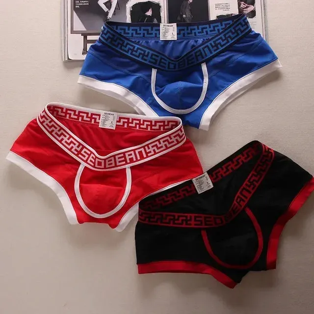 Geometric Printing Low Waist Boxer