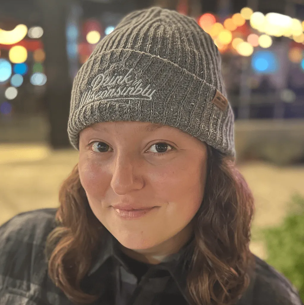 Gray Speckled Cuffed Beanie