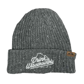 Gray Speckled Cuffed Beanie
