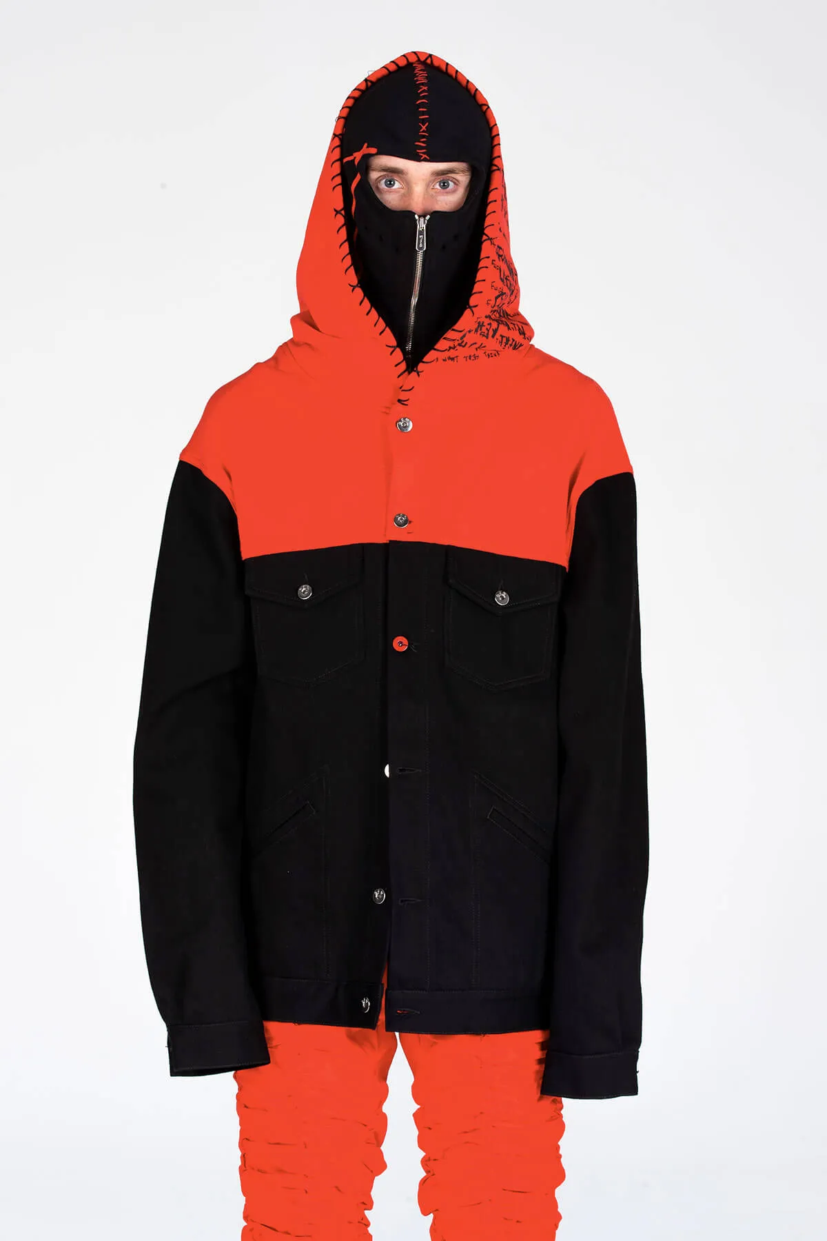 HOODED BALACLAVA MP DENIM JACKET