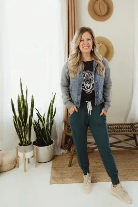 Hooded Denim Jacket