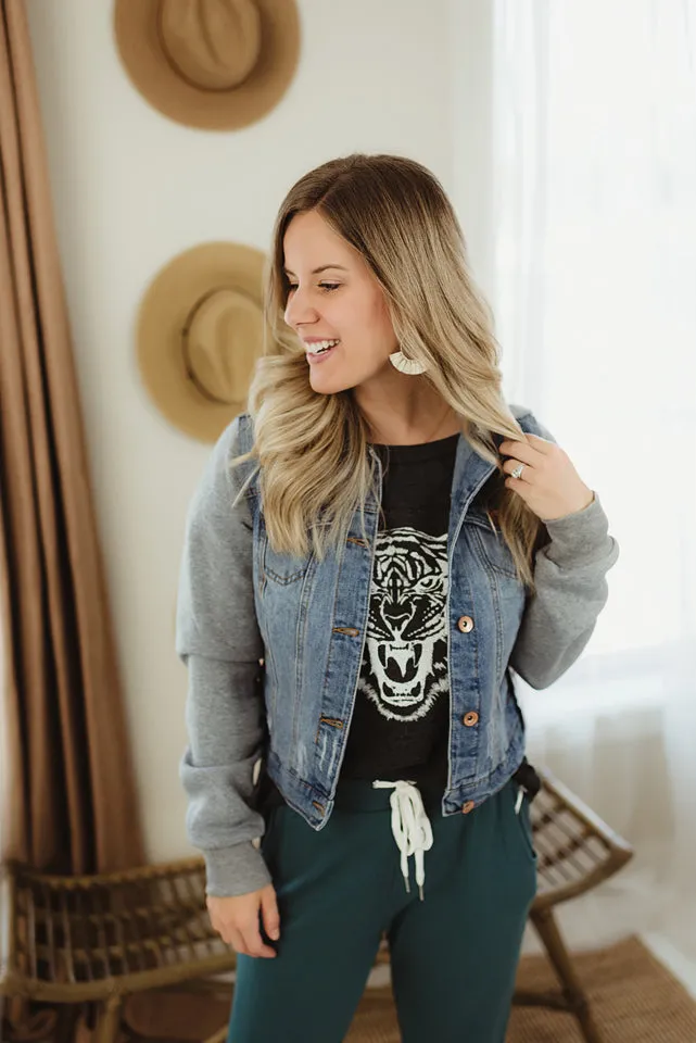 Hooded Denim Jacket