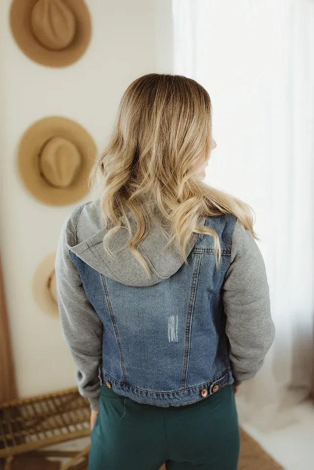 Hooded Denim Jacket