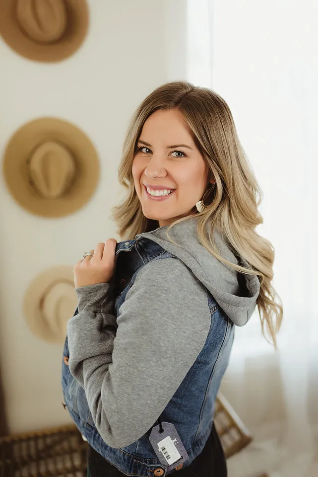 Hooded Denim Jacket