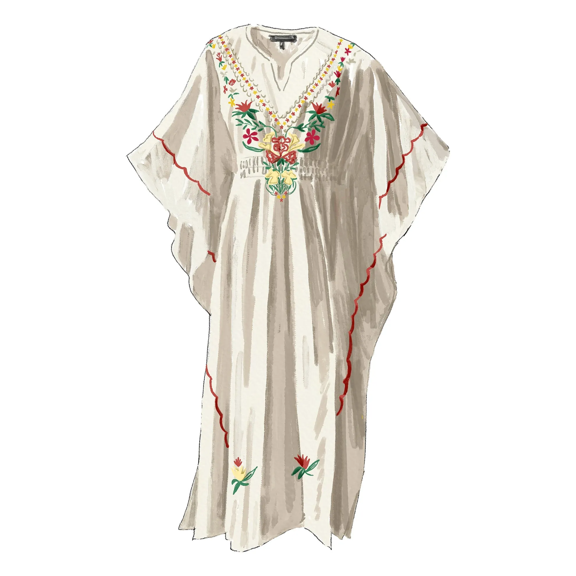 Ikarian Embroidered Caftan