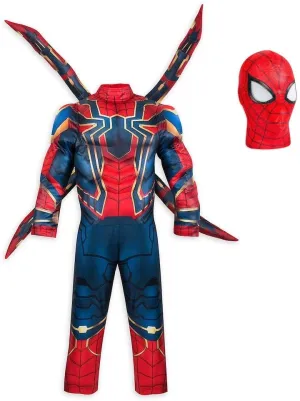 Iron Spiderman Dress with Pullover mask and wings