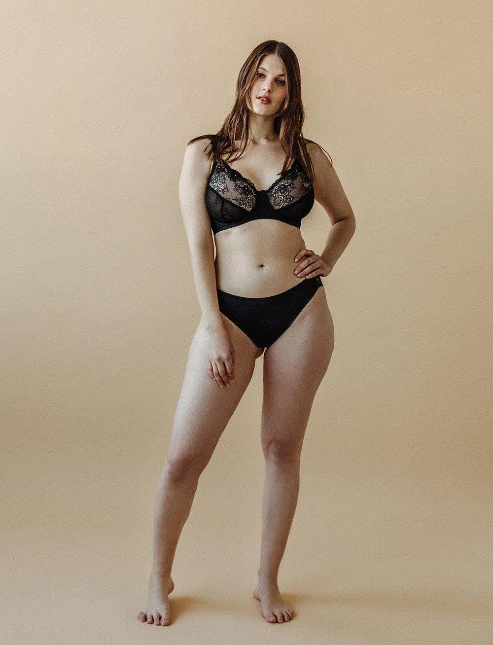 Ivy Classic Seamless Bikini (Black)