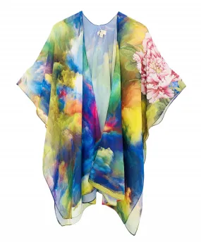 JC071005 Pink Peony In The Sea of Clouds Kimono