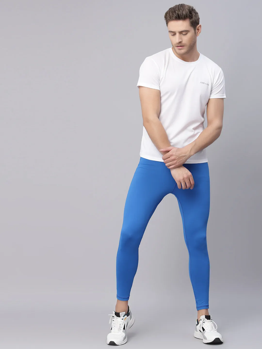 JUMP USA Royal Blue Rapid-Dry Training Tights For Men