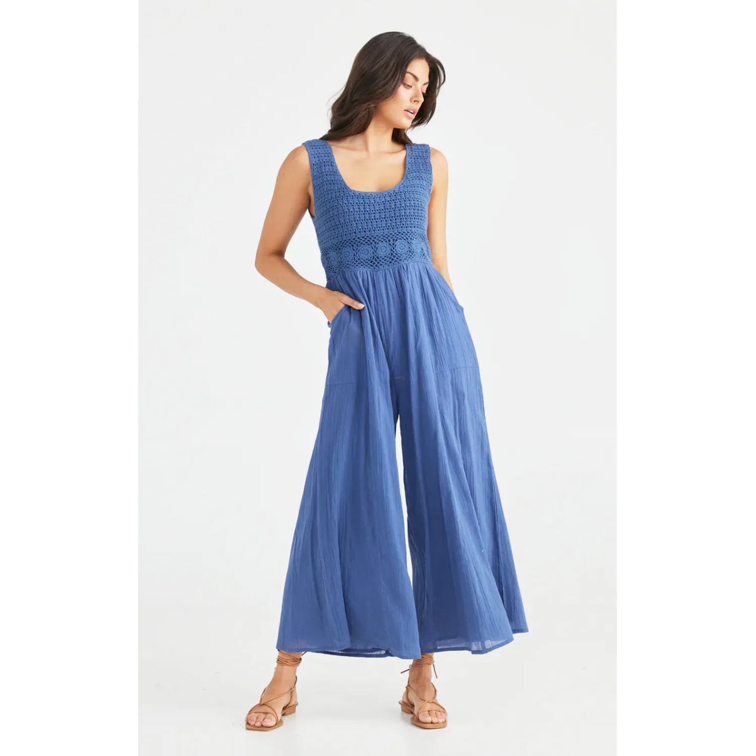 Jumpsuit Freefalling - Sea Blue