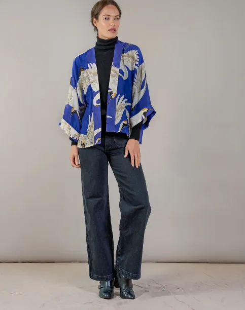 Kimono in Stork Royal Blue