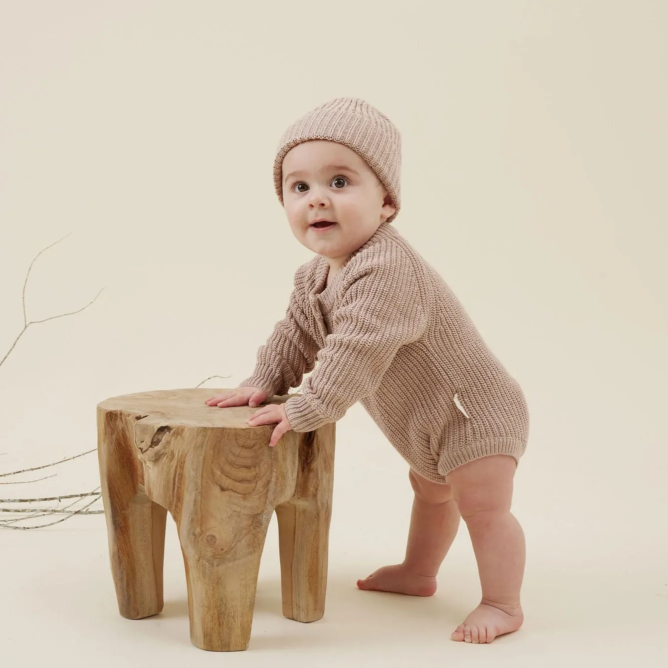 Knit Beanie | Mushroom Fleck