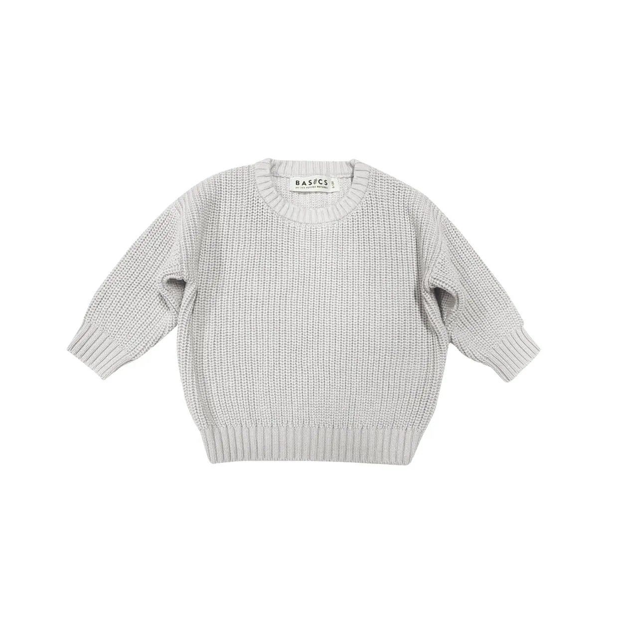 Knit Cotton Sweater - Gray Stash