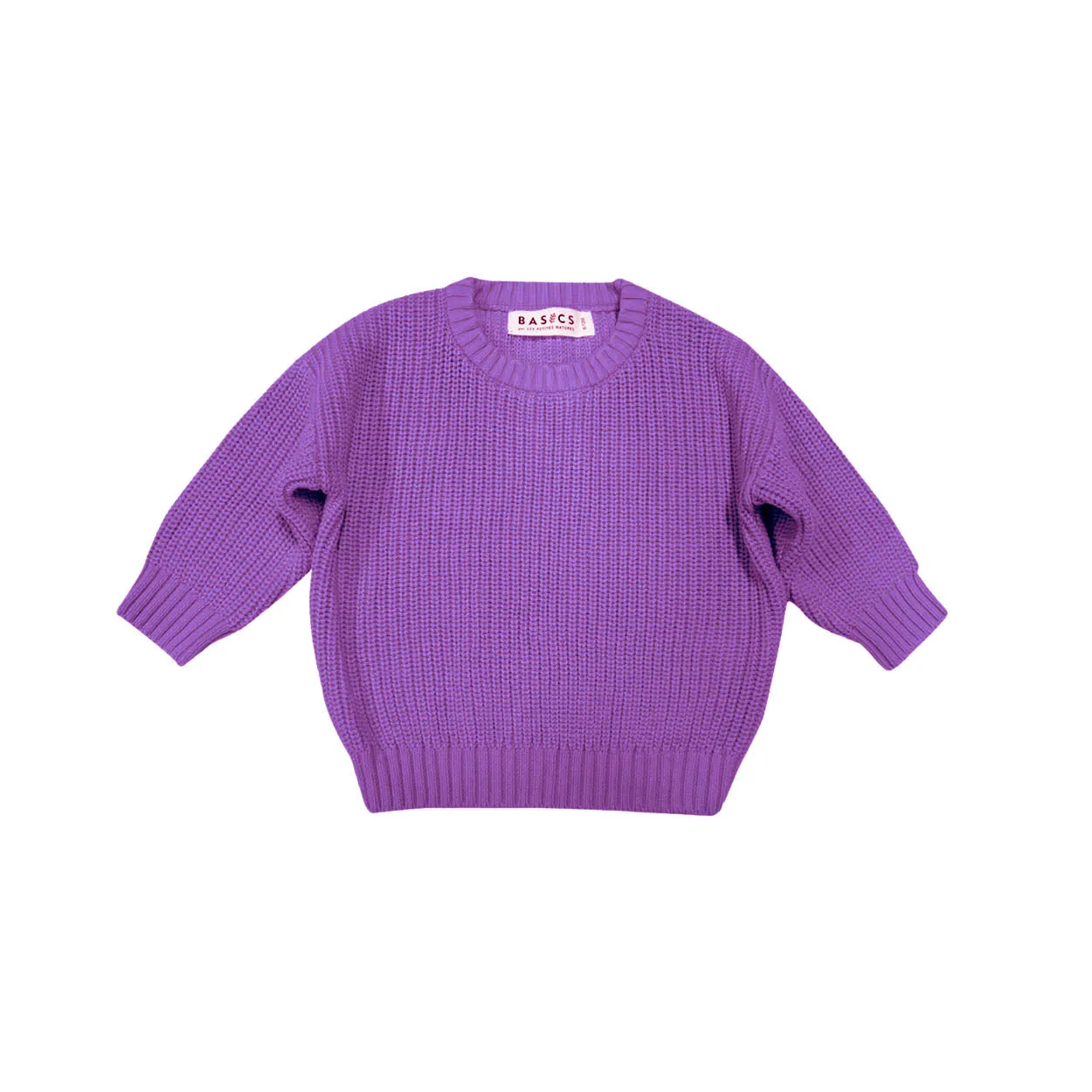 Knit Cotton Sweater - Royal Lavender