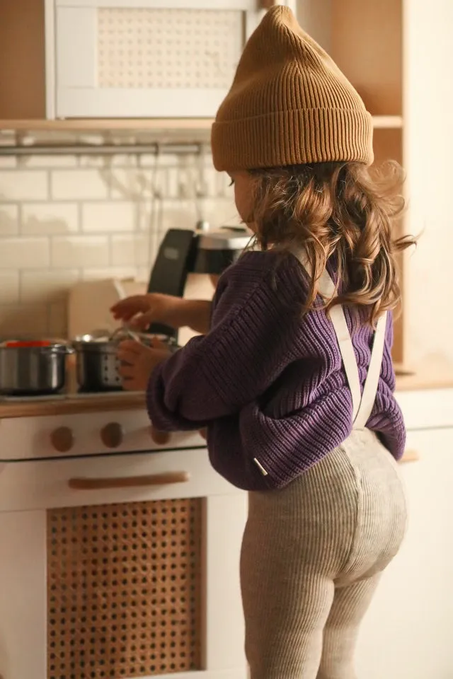 Knit Cotton Sweater - Royal Lavender