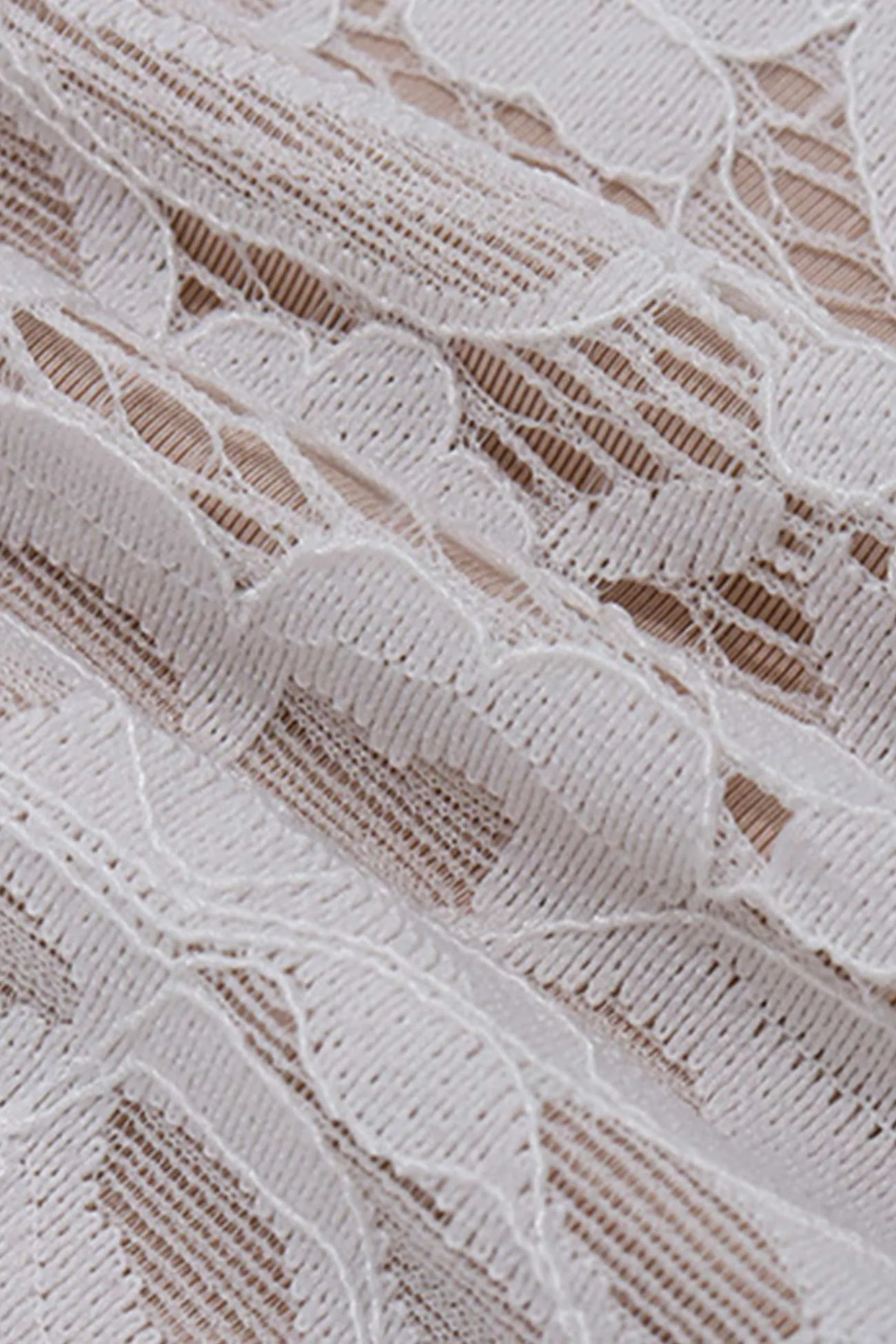 Lace Mesh Corset Strapless Dress