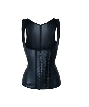 Latex Long Vest Waist Trainer Onyx