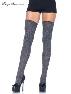 Leg Avenue Rib Knit Thigh High Socks LA6907