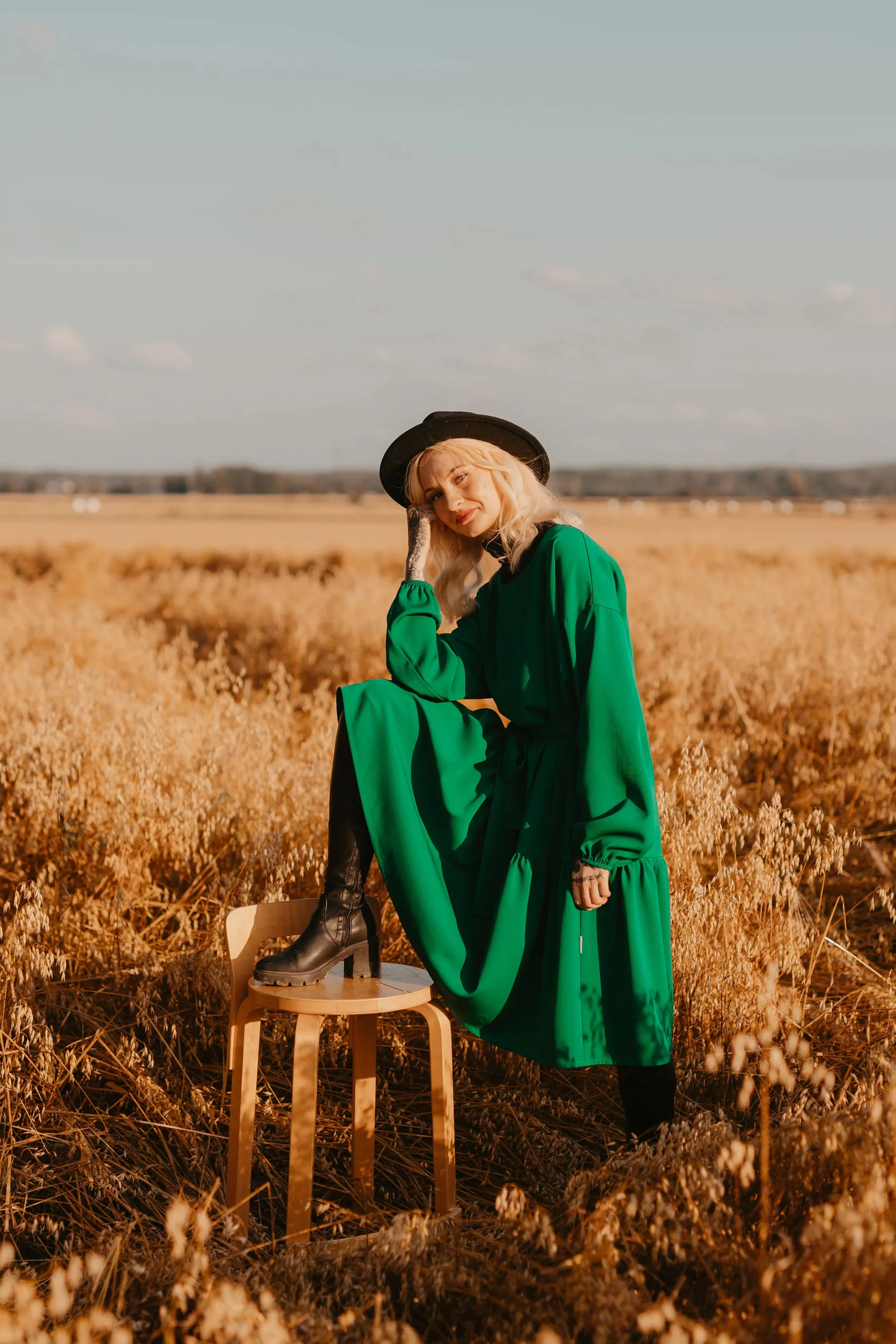 Lilia Dress Green
