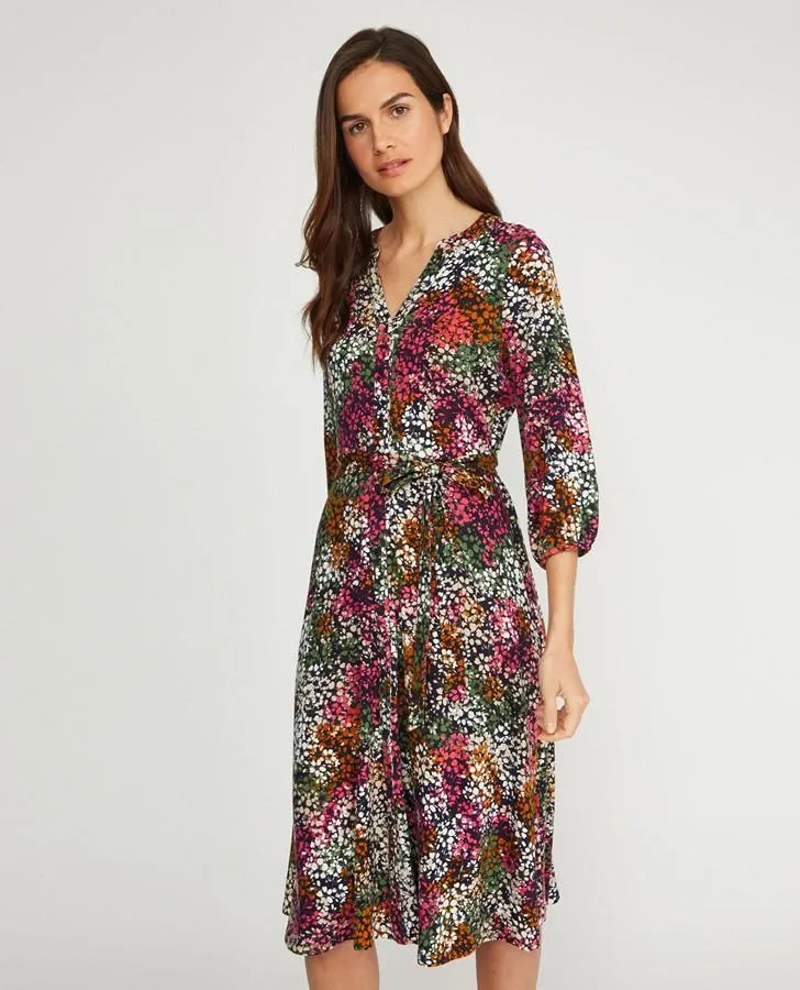 Lobster Clover Print Button Front Dress