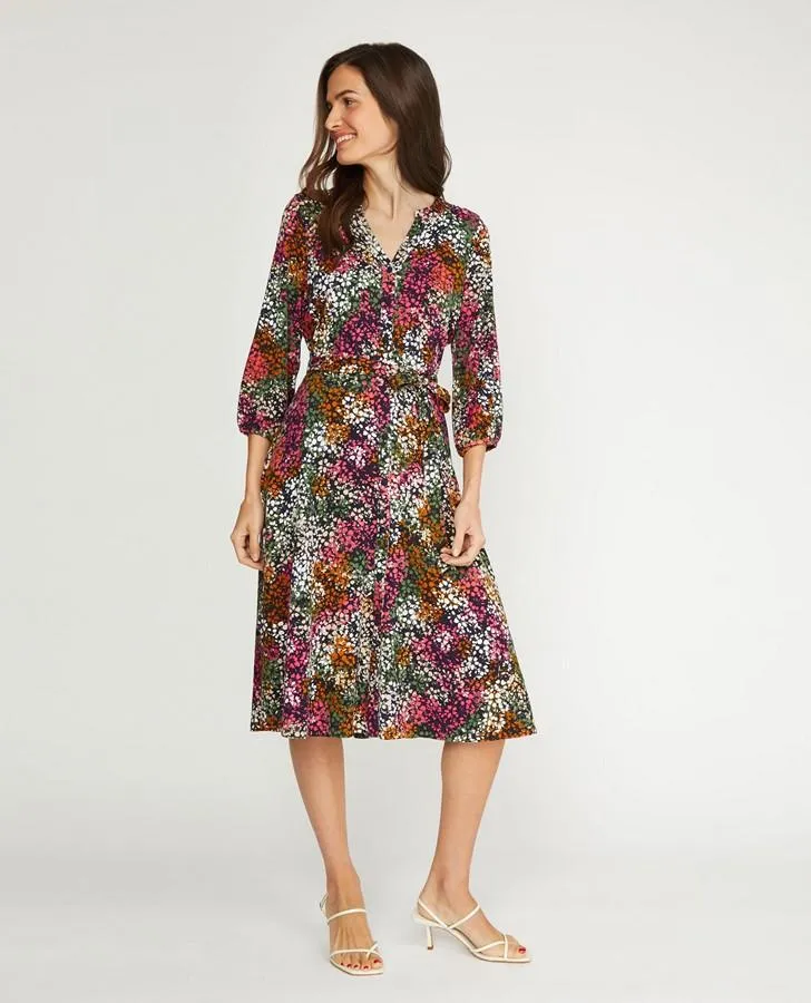 Lobster Clover Print Button Front Dress