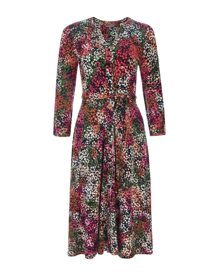 Lobster Clover Print Button Front Dress