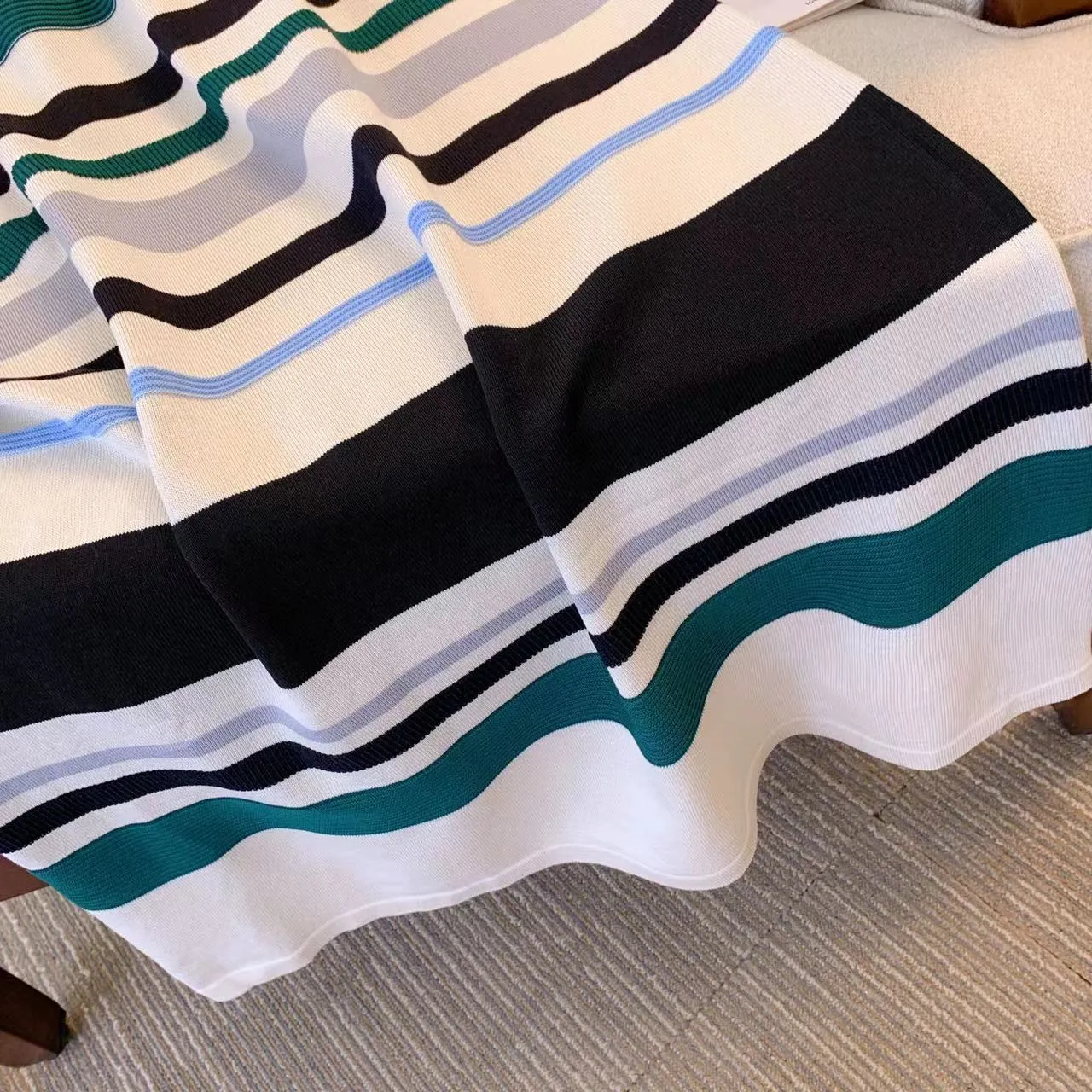 Loose-fitting Striped Sleeveless Vest Dress