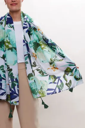 Louche Peony Printed Scarf