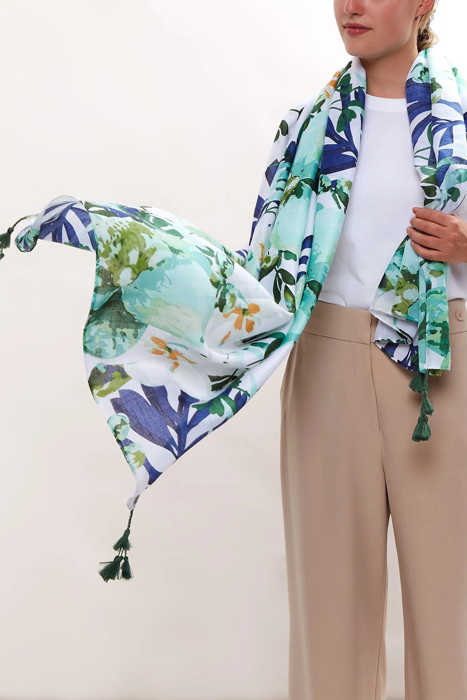 Louche Peony Printed Scarf