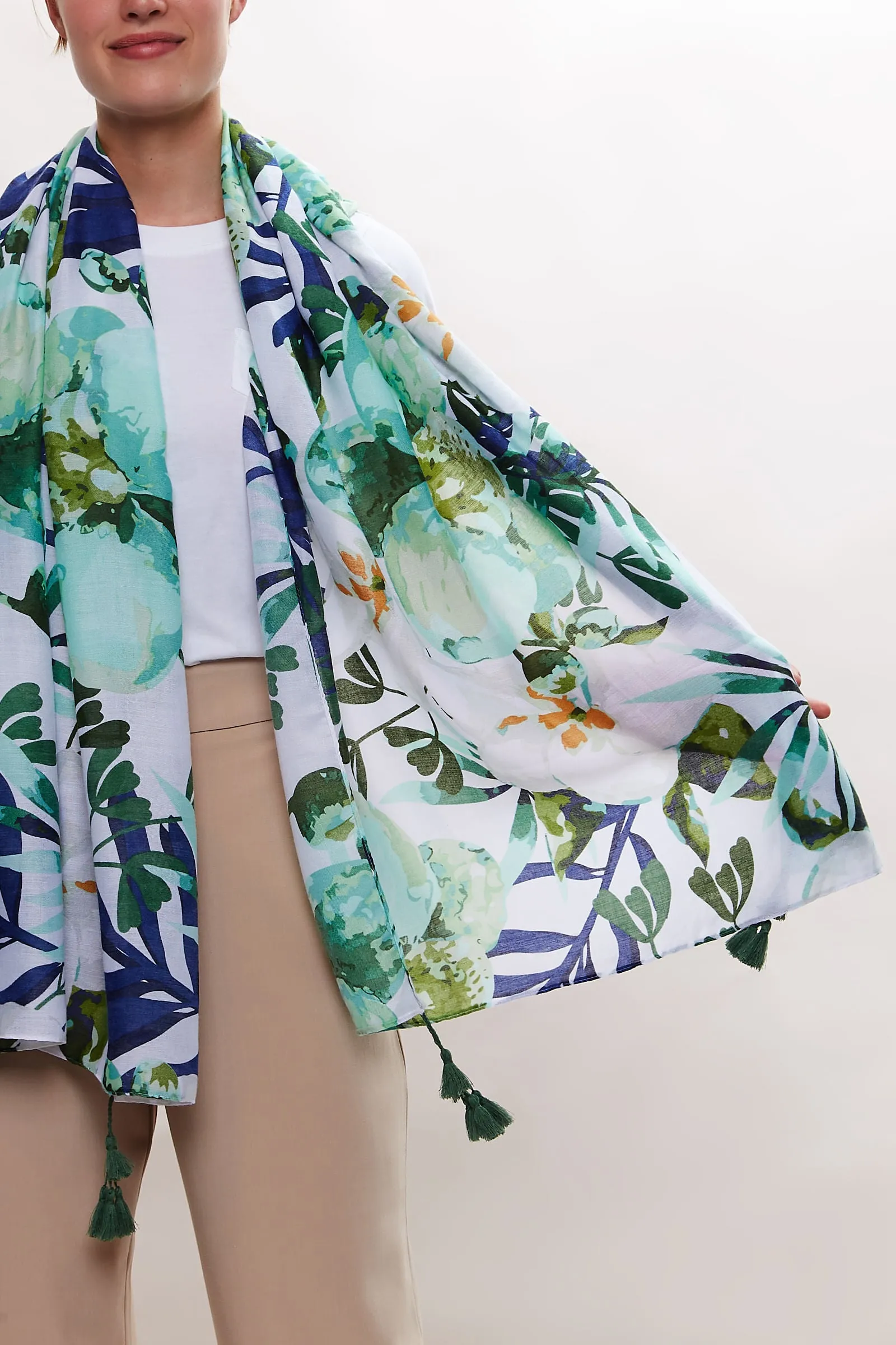 Louche Peony Printed Scarf