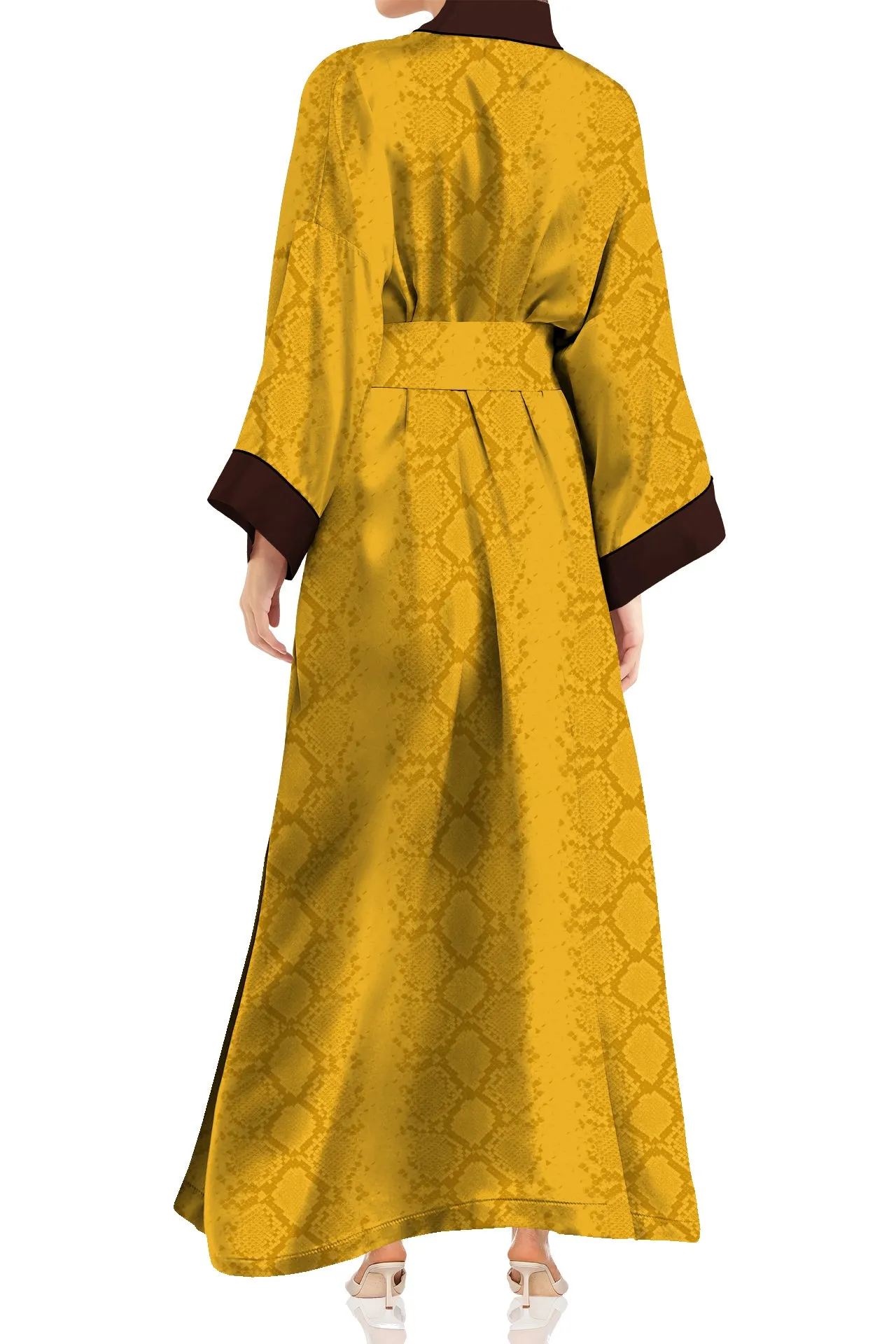 Made with Cupro Long Kimono Robe Dress