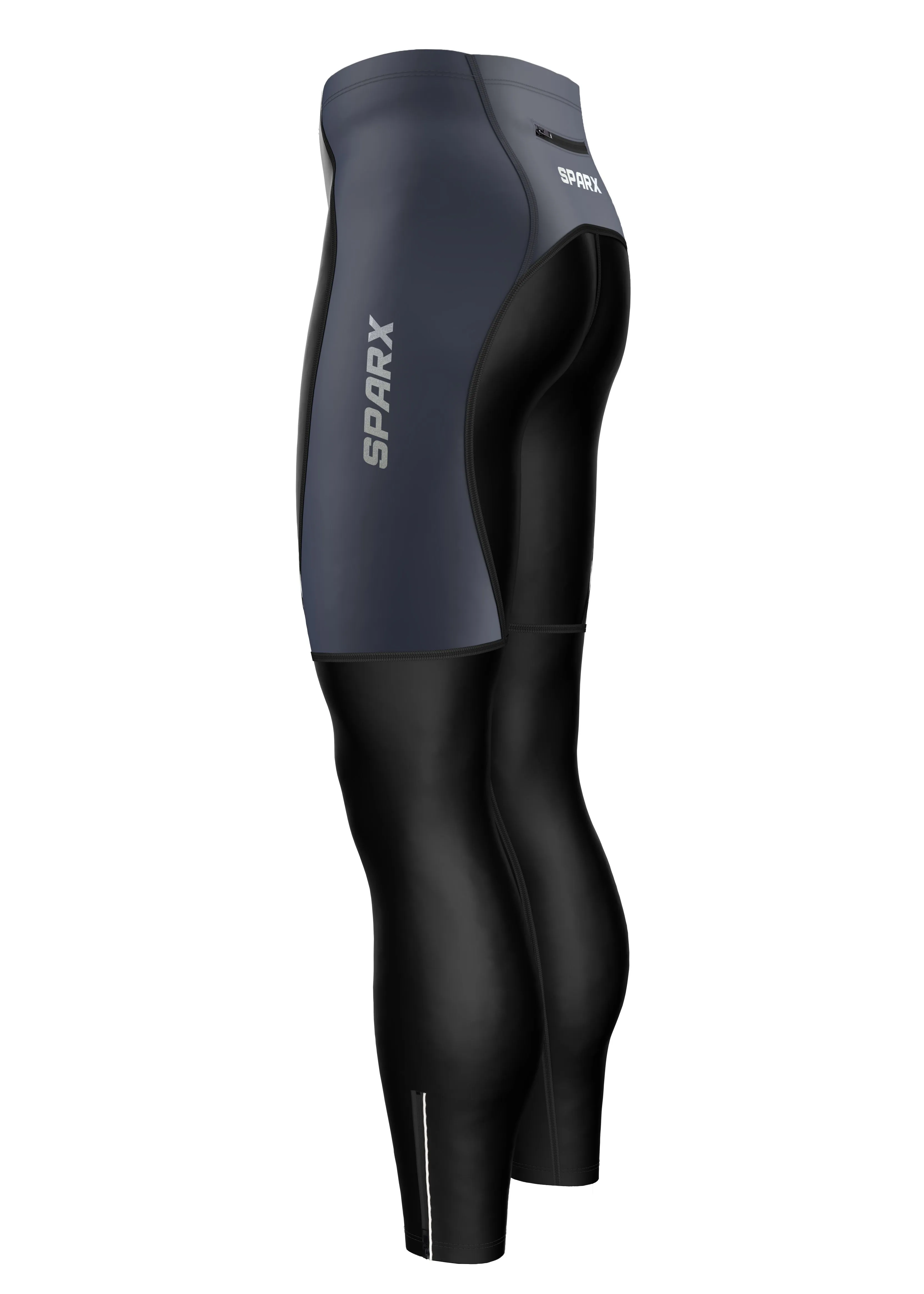 Men Gray Cycling Tights