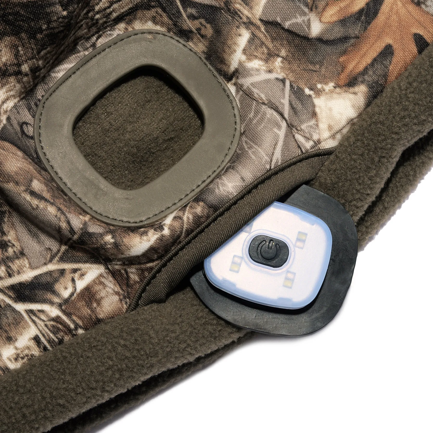 Men’s Camo Triton Rechargeable LED Lighted Fleece Beanie