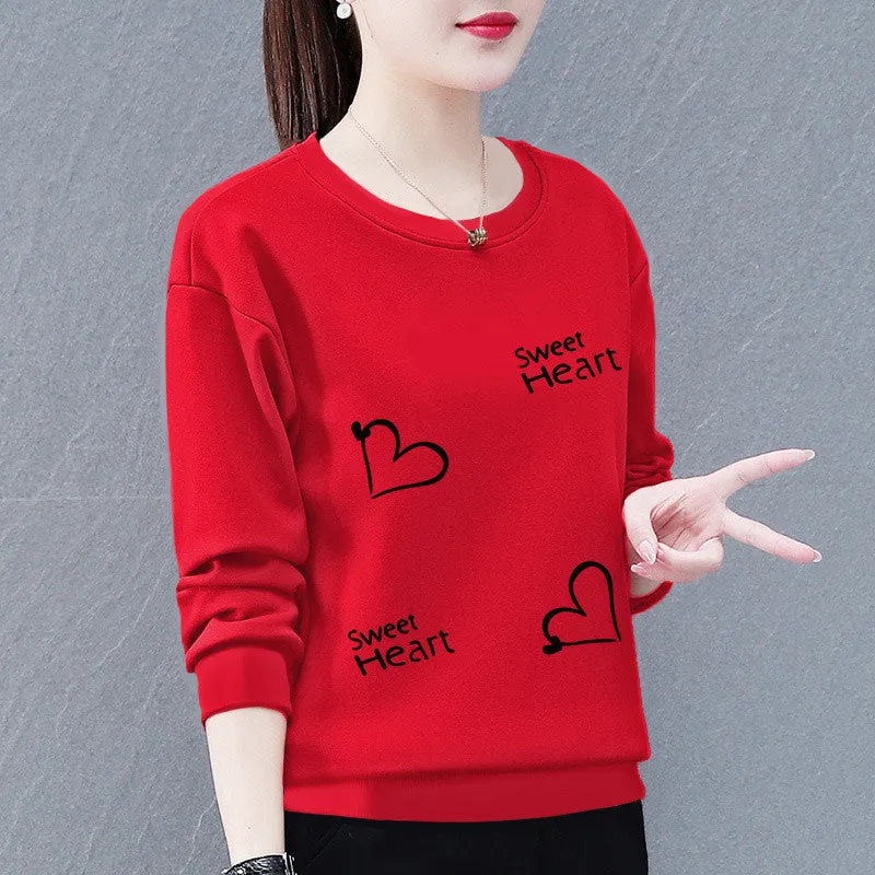 METAVERSMALL Sweater women's new trendy Korean version spring and autumn thin loose and thin versatile round neck long-sleeved top jacket women