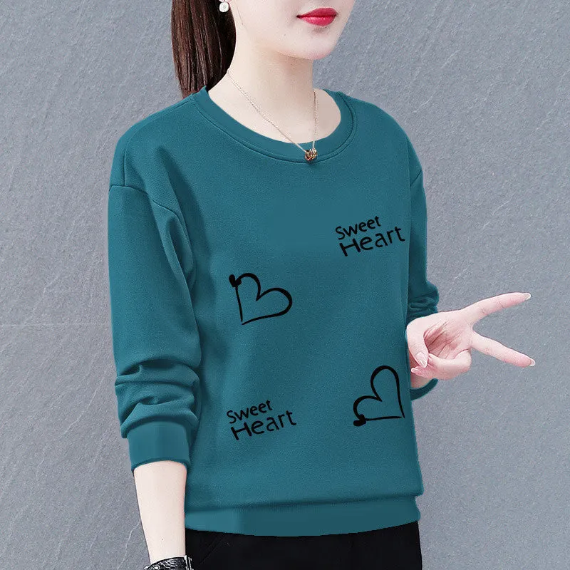 METAVERSMALL Sweater women's new trendy Korean version spring and autumn thin loose and thin versatile round neck long-sleeved top jacket women