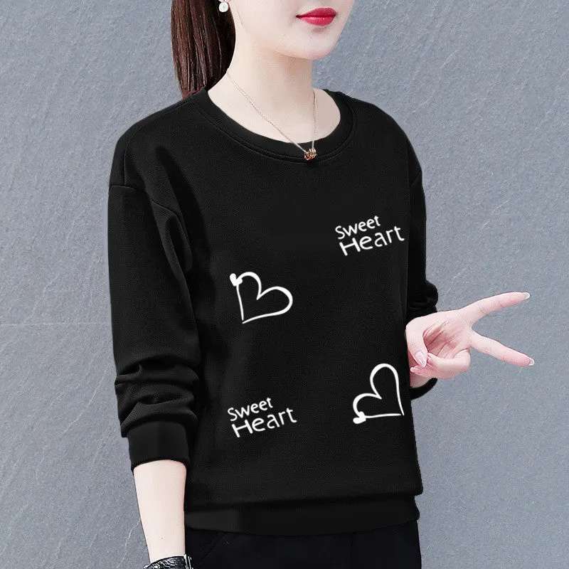 METAVERSMALL Sweater women's new trendy Korean version spring and autumn thin loose and thin versatile round neck long-sleeved top jacket women