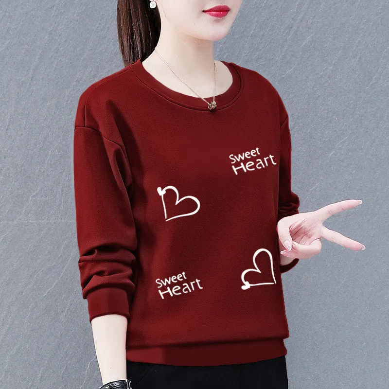 METAVERSMALL Sweater women's new trendy Korean version spring and autumn thin loose and thin versatile round neck long-sleeved top jacket women