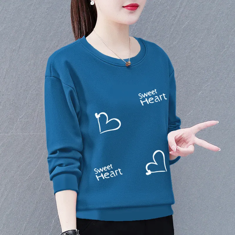 METAVERSMALL Sweater women's new trendy Korean version spring and autumn thin loose and thin versatile round neck long-sleeved top jacket women