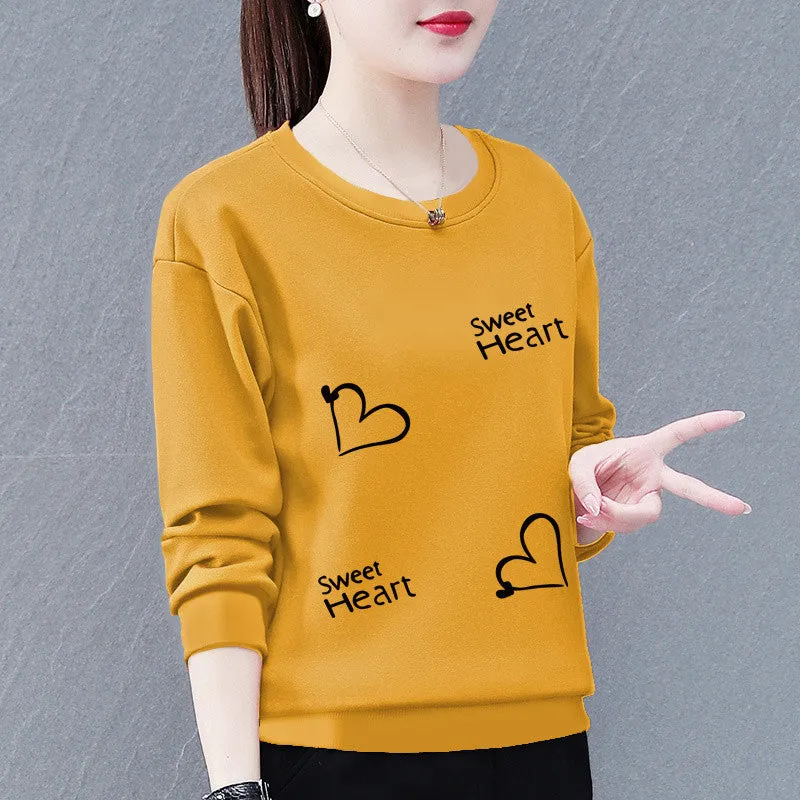 METAVERSMALL Sweater women's new trendy Korean version spring and autumn thin loose and thin versatile round neck long-sleeved top jacket women