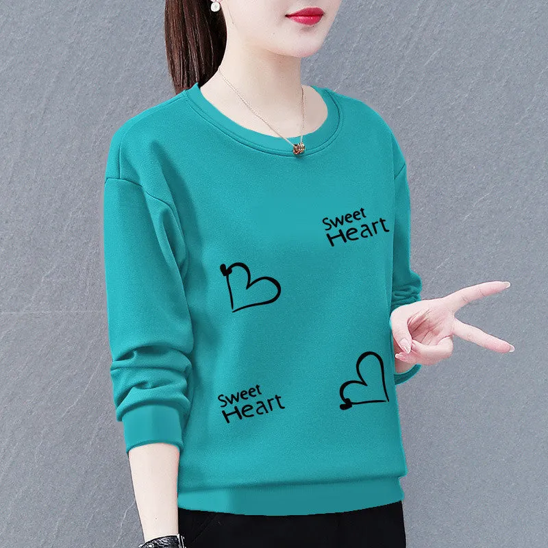 METAVERSMALL Sweater women's new trendy Korean version spring and autumn thin loose and thin versatile round neck long-sleeved top jacket women