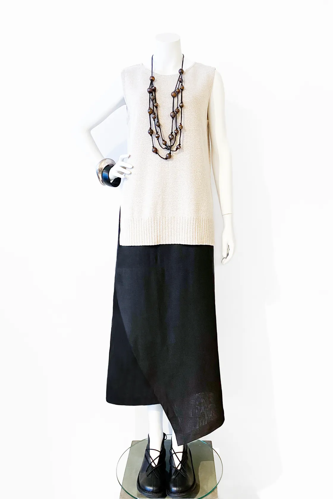Mi-Nu Tank w/ Cowl in Natural Mi-Nu