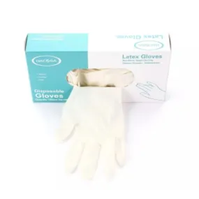 Nacosa Latex Powder Free Size Small Gloves 100 PC