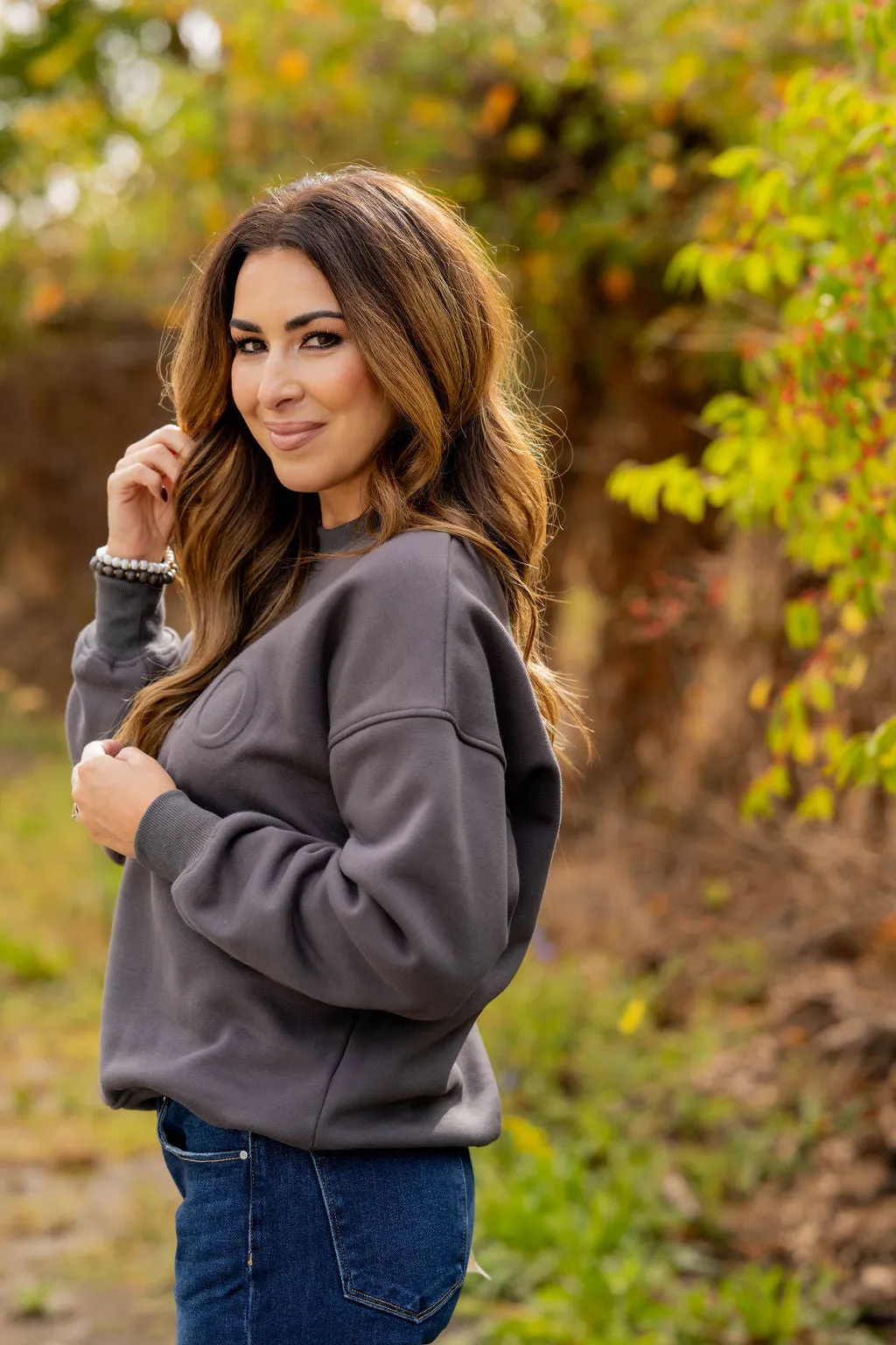 Ohio Embossed Crewneck