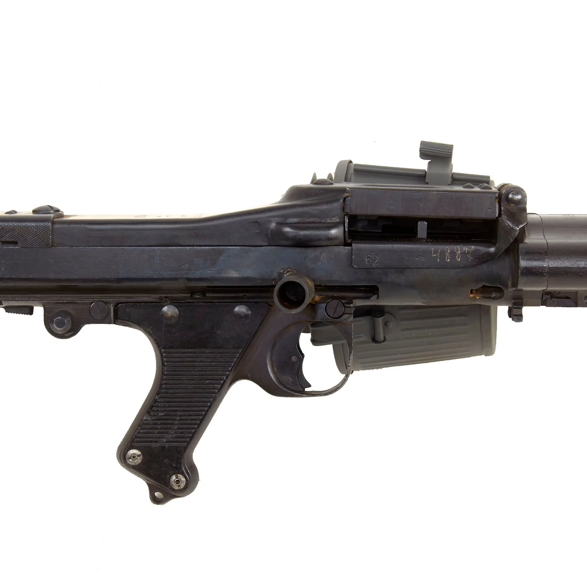 Original German WWII Panzerlauf Tanker MG 34 Display Machine Gun by Waffenwerke Brünn with Belt Carrier - dated 1945