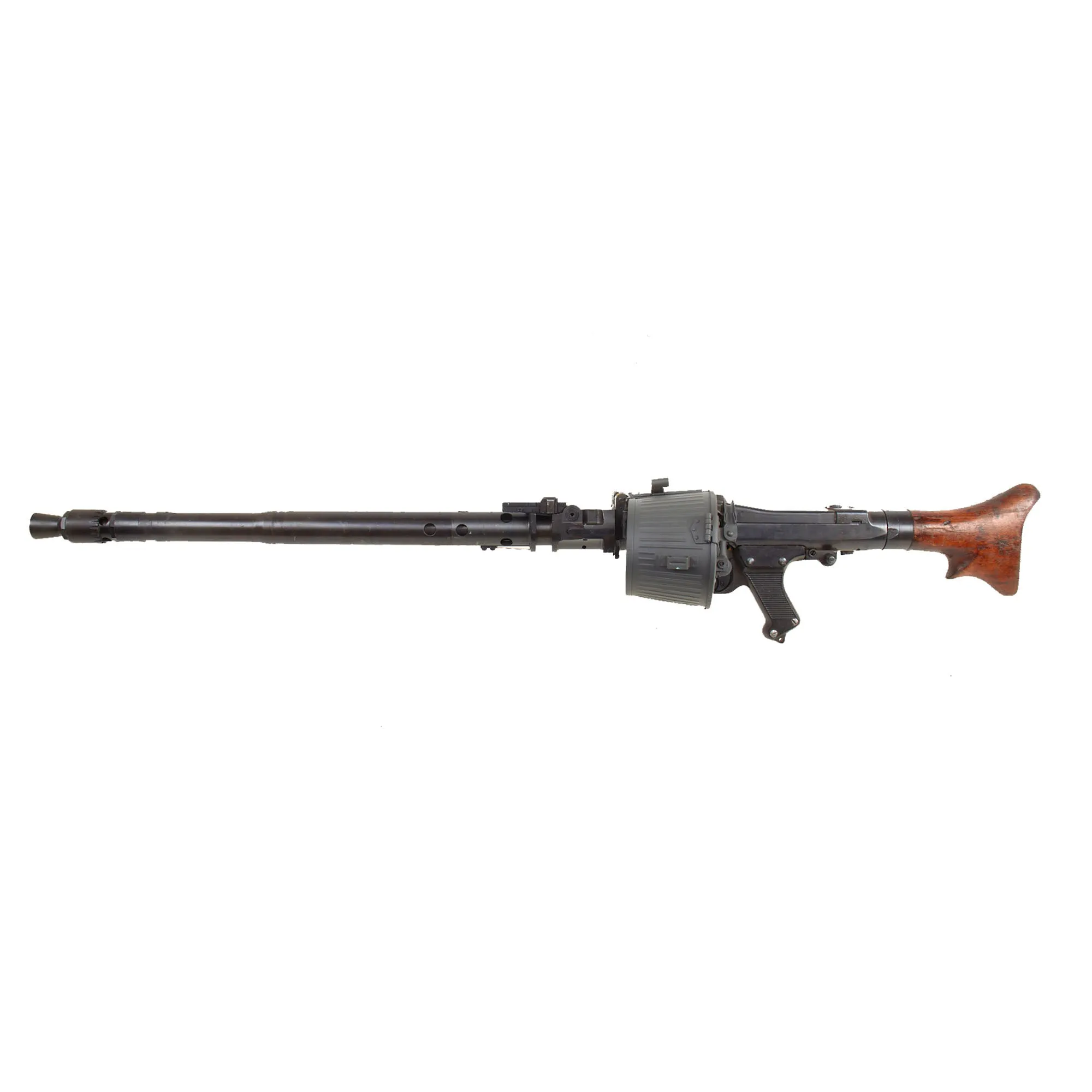 Original German WWII Panzerlauf Tanker MG 34 Display Machine Gun by Waffenwerke Brünn with Belt Carrier - dated 1945