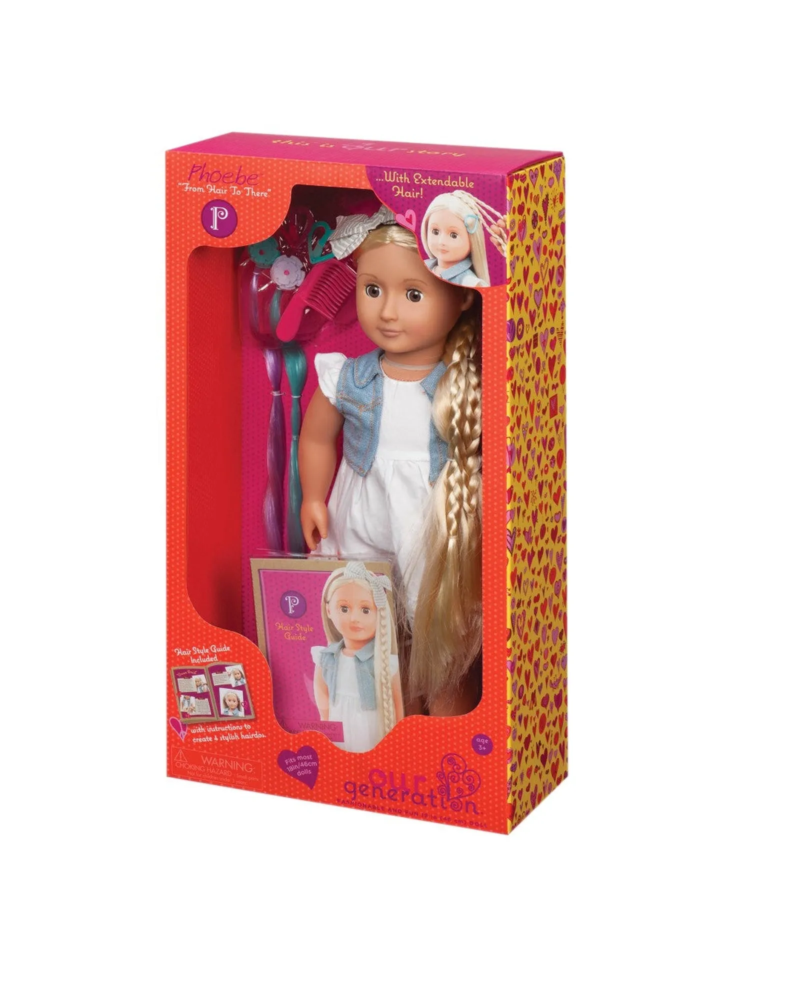 Our Generation Phoebe Doll with Denim Jacket